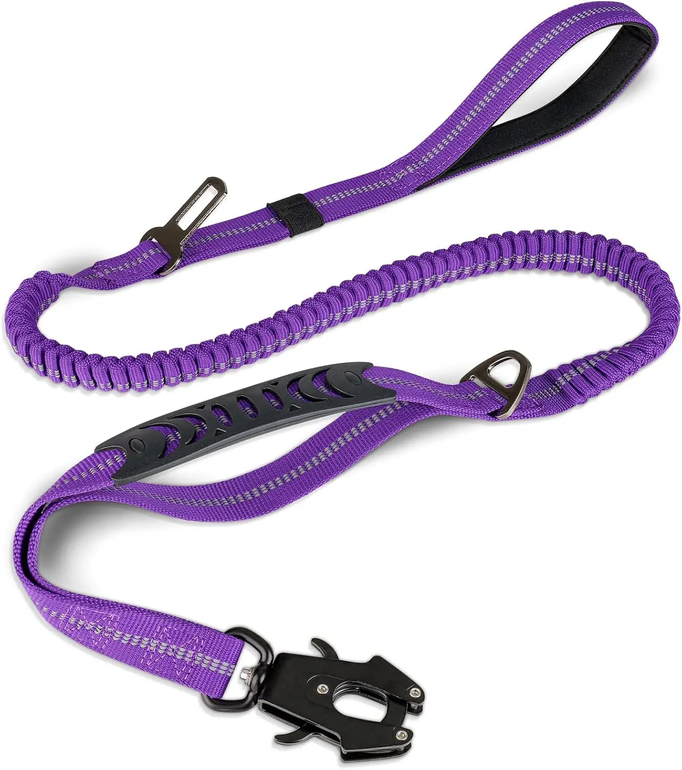 DCLOUD Reflective Dog Leash With Car Seatbelt For Large Dogs