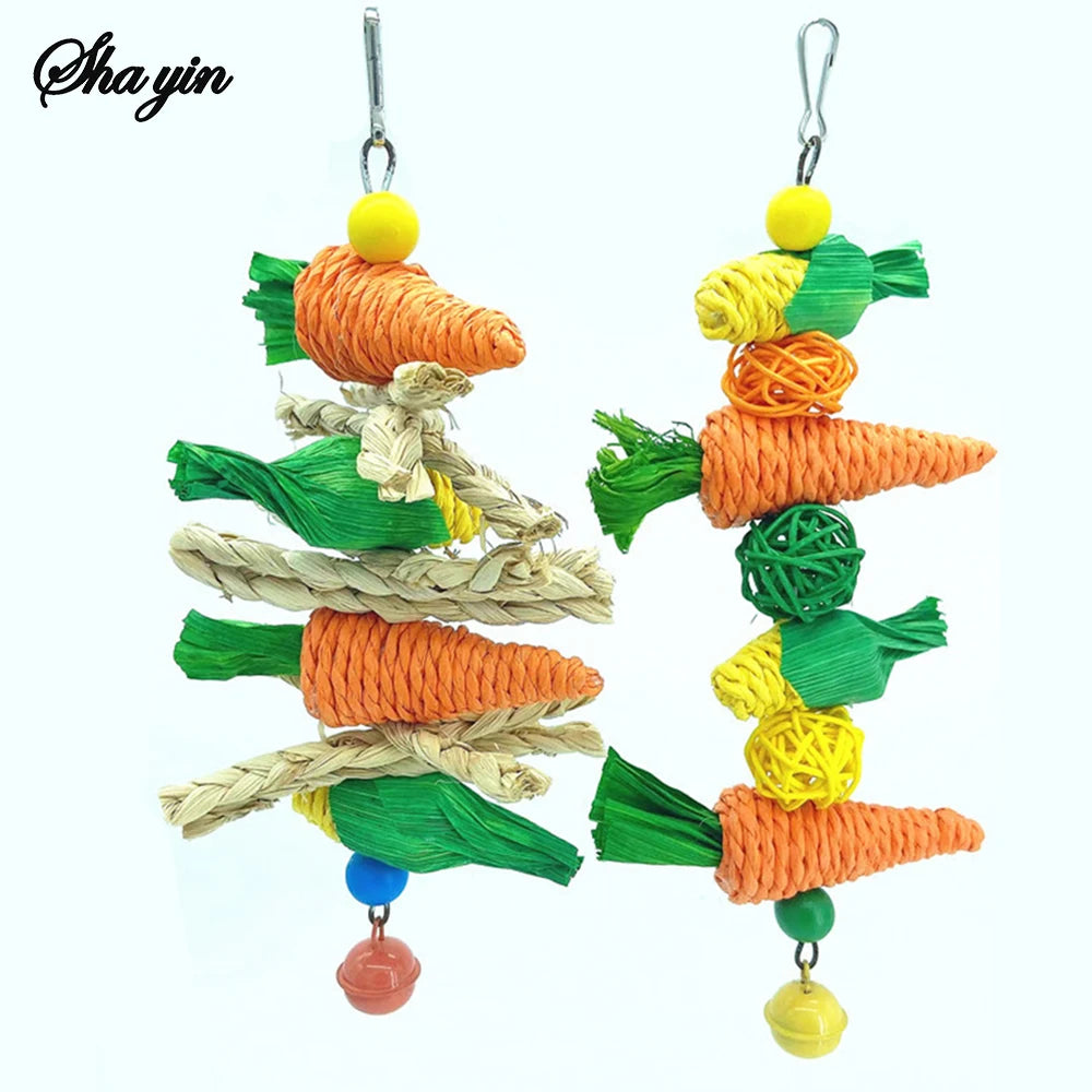 Handwoven Carrot Vine Ball Chewing Toy For Small Pets