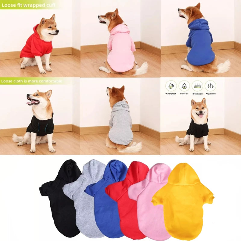 Winter Dog Hoodie Sweater Coat For Small To Large Dogs