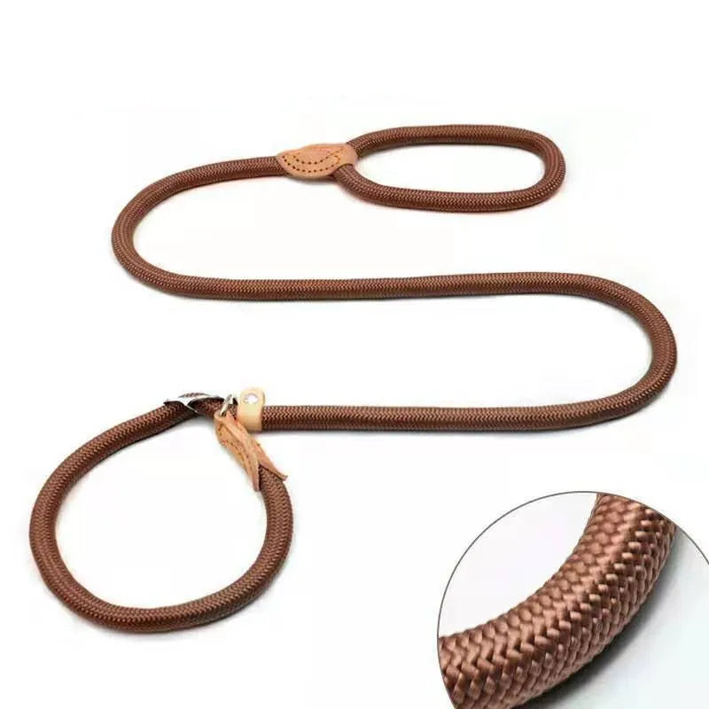 Nylon Dog Leash Slip Rope Heavy Duty Braided Lead Durable