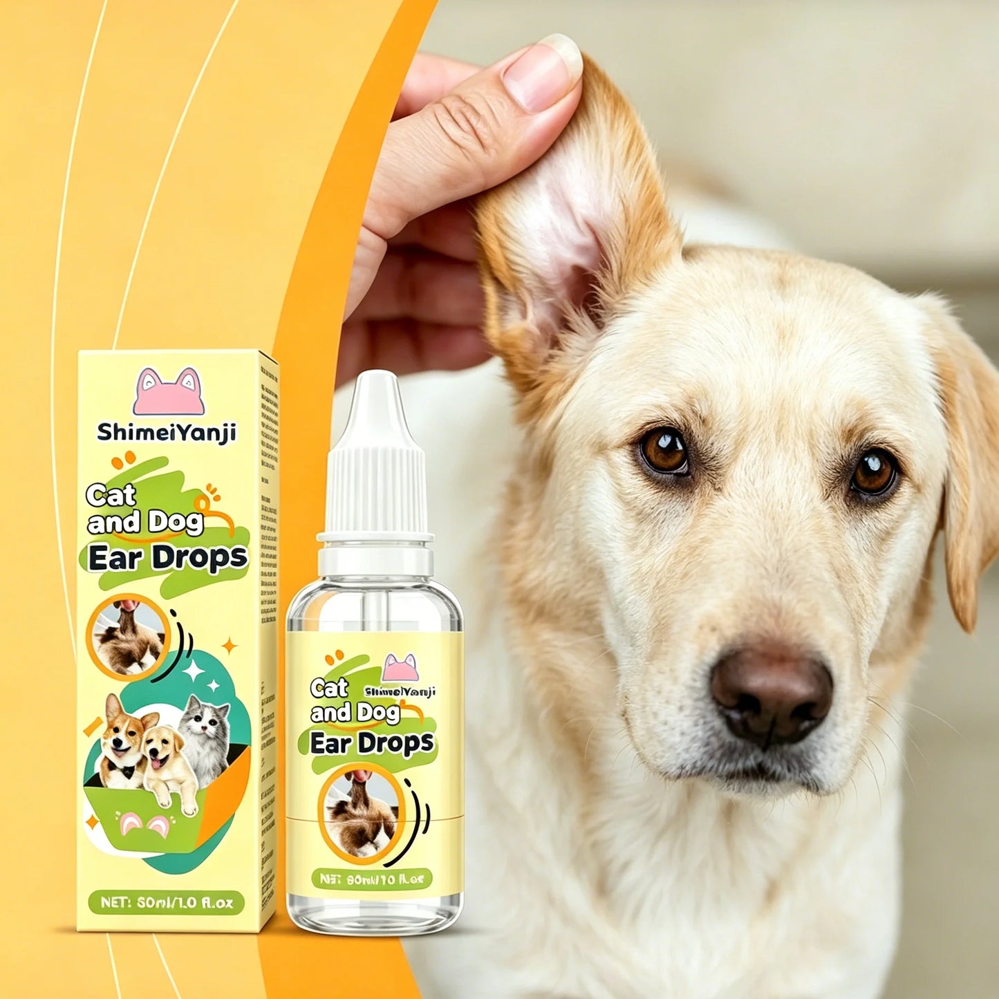 Pet Ear Cleaning Drops For Dogs And Cats Gentle Formula