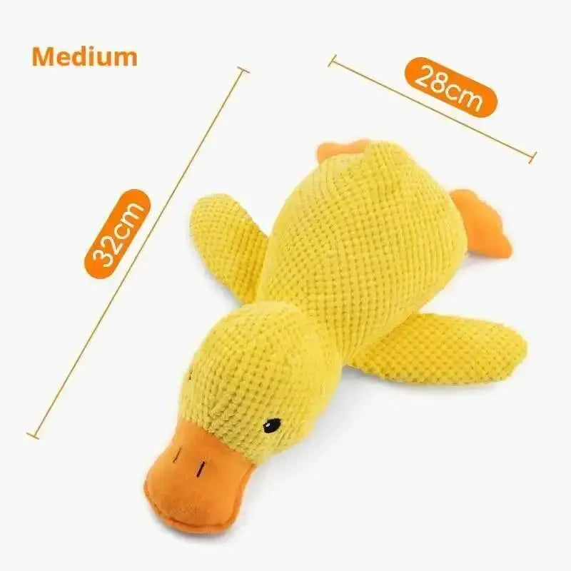 Squeaky Plush Duck Dog Toy For Puppies Chew Sleep Companion