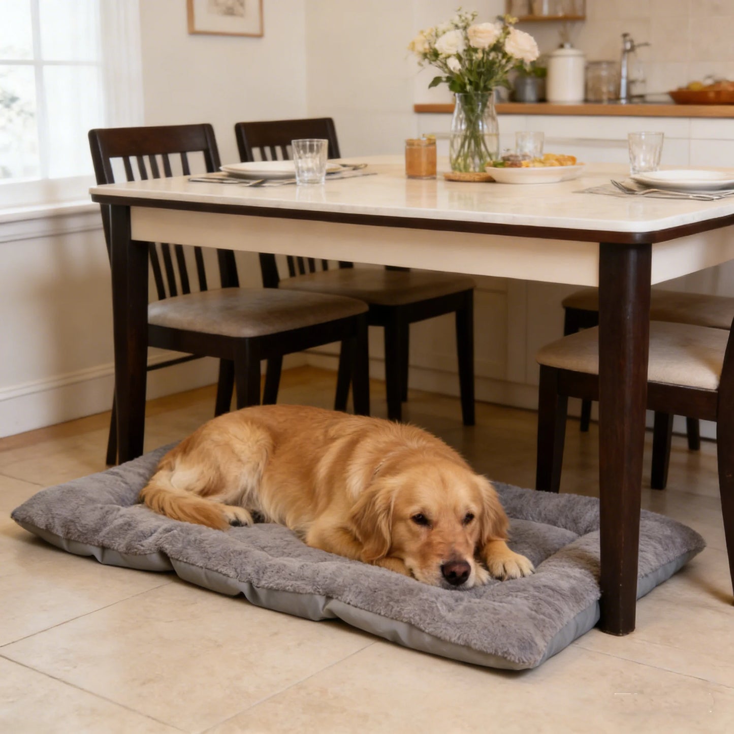 Booteely Plush Dog Bed Sofa Mat Thickened With Soft Fleece