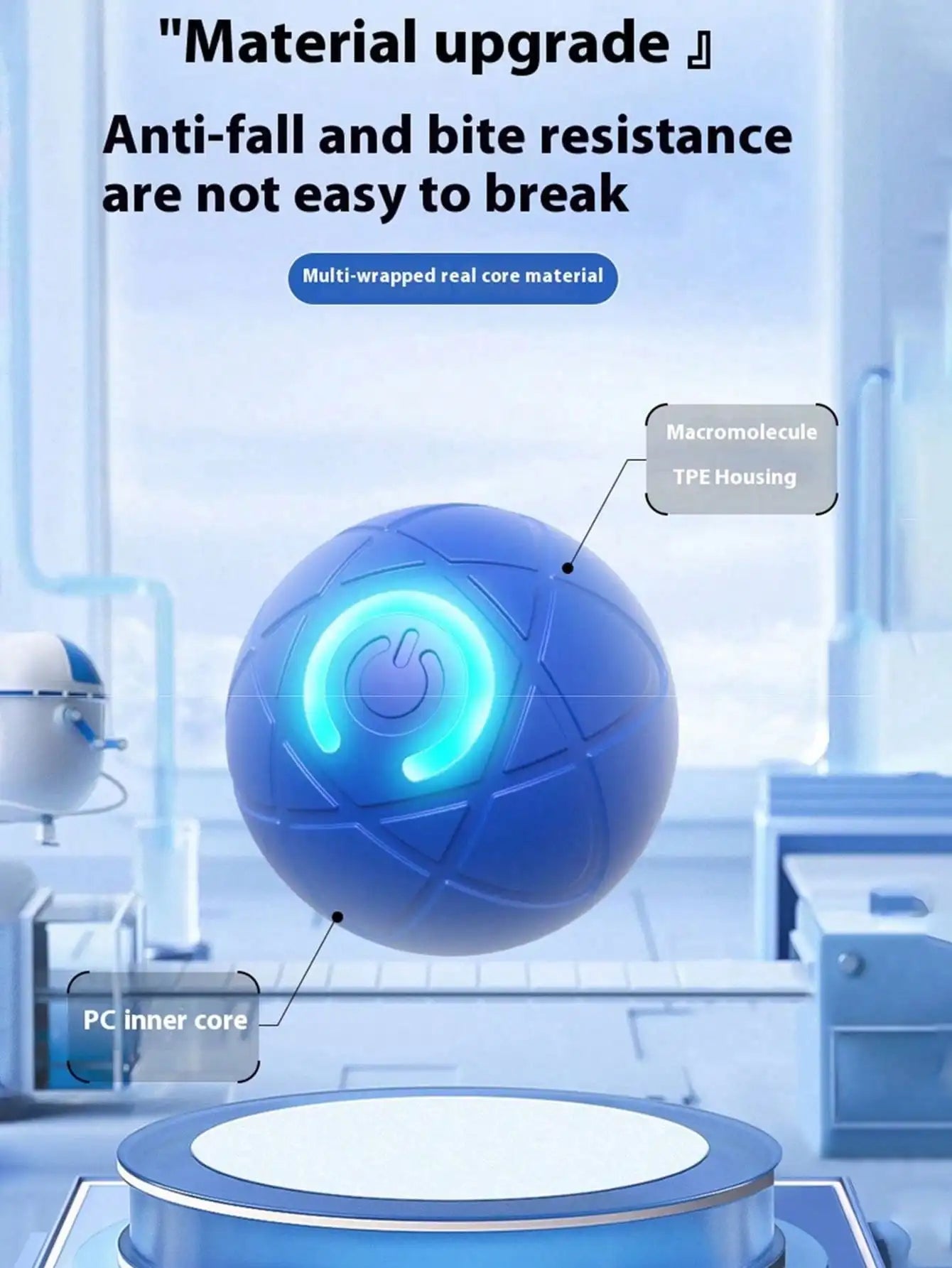 Interactive Dog Ball Toy For Small Medium Dogs USB Interface