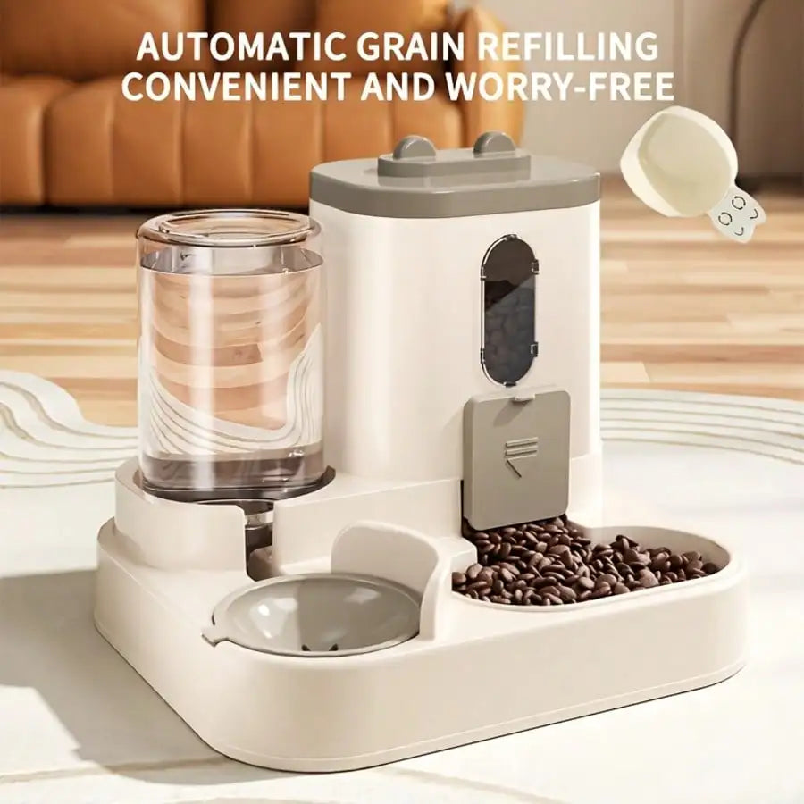 2in1 Automatic Cat Feeder And Water Dispenser Auto Portion
