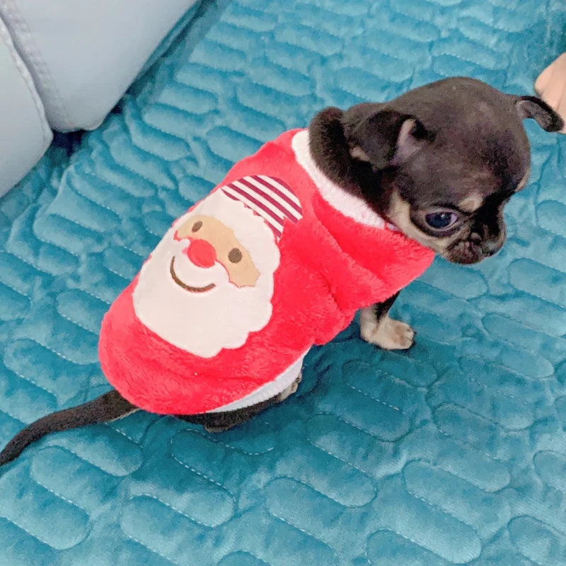 Cute Print Tea Cup Dog Sweater Winter Fleece Coat For Dogs