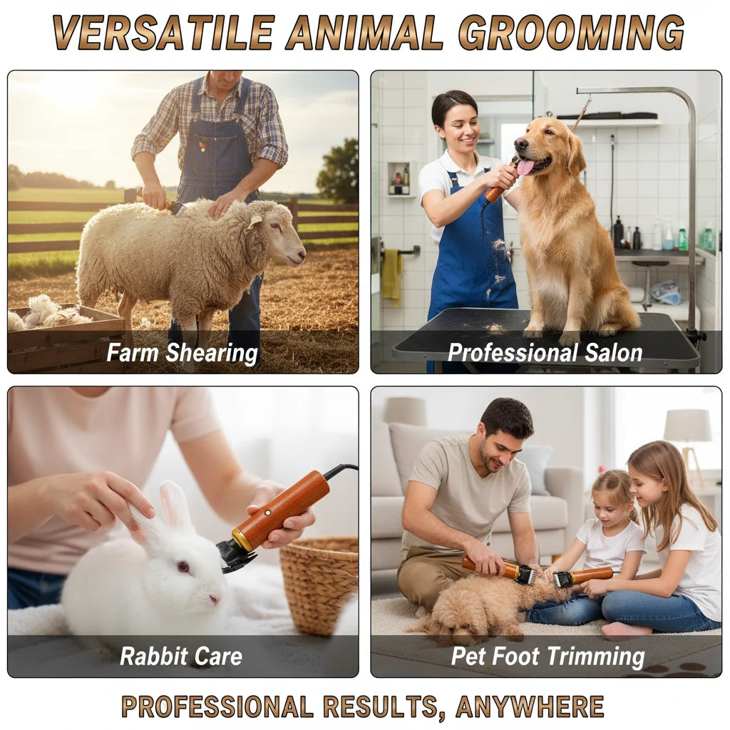 Bymaocar Electric Pet Clipper 55W Pro Corded Animal Shears