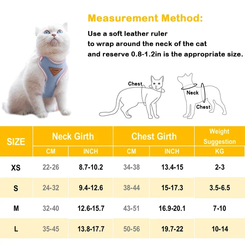 Puppy Harness And Leash Set For Small To Medium Pets
