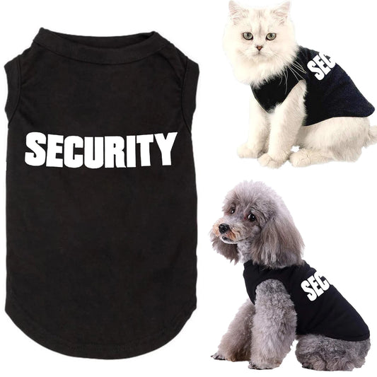 Dog Security Clothing Vest For Small Dogs Shirt Costume