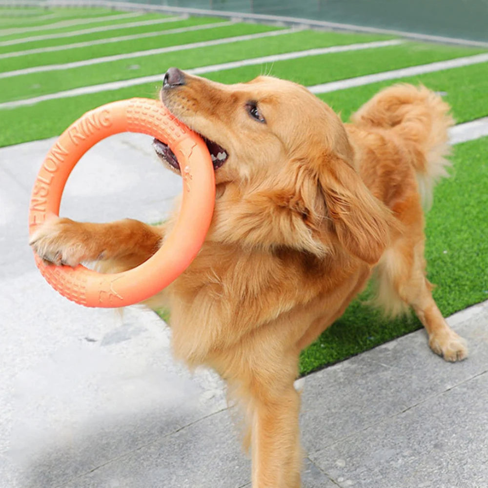 EVA Ring Puller Dog Training Flying Disc Toy For Interactive Play