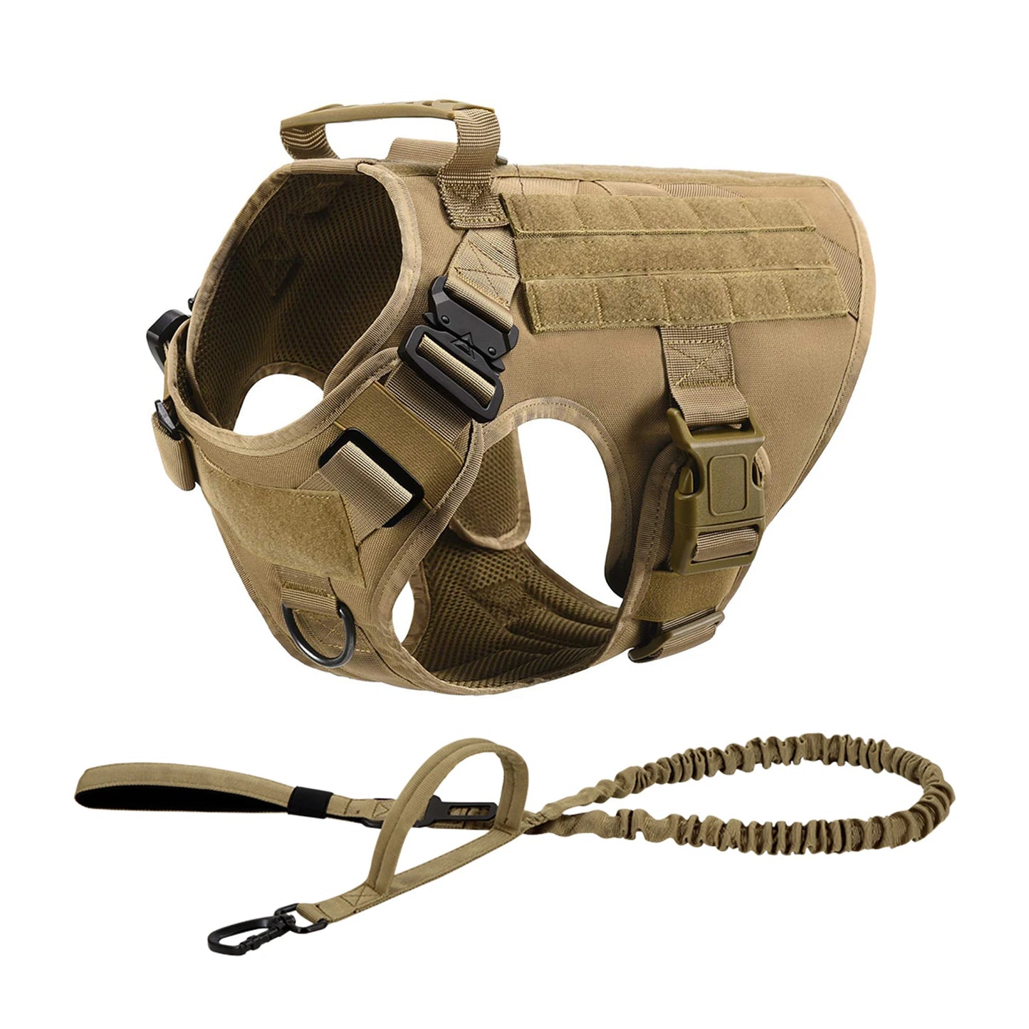 Dog Harness With Molle Pouches For Medium And Large Dogs