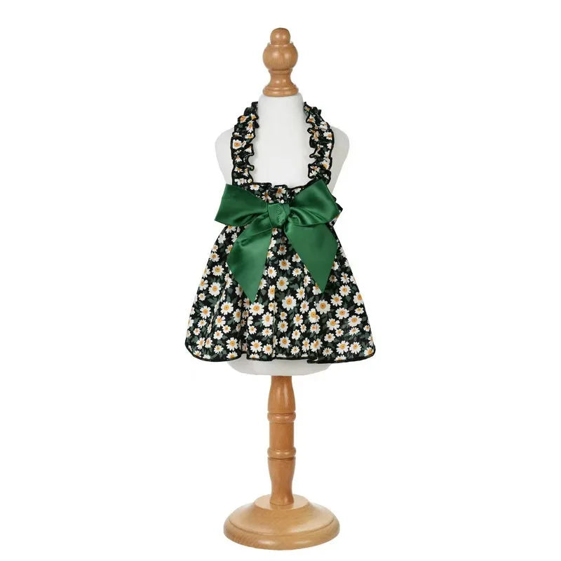 Fashion Pet Dress Sleeveless Flower Style Cat Princess Dog Outfit