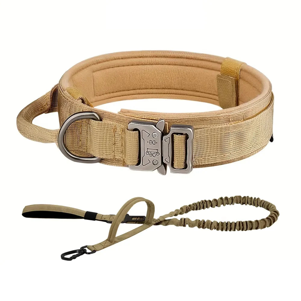 Dog Training Collar Tactical Leash Set With Adjustable Control Handle
