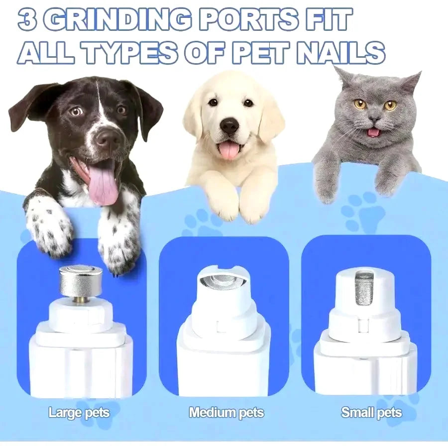 2-In-1 Dog Nail Clippers With Lights Electric Pet Nail Grinder
