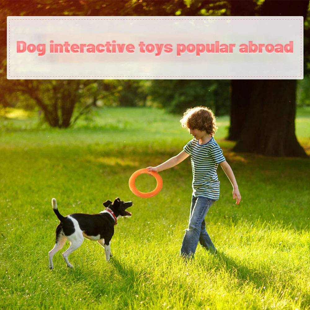 EVA Ring Puller Dog Training Flying Disc Toy For Interactive Play