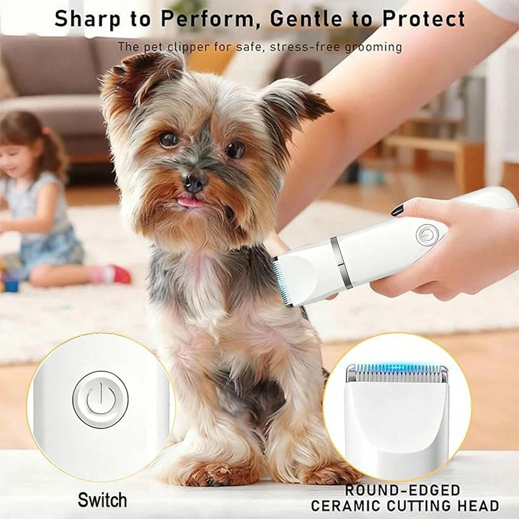 Shuyu 4-in-1 Pet Hair Clipper Cordless Rechargeable Grooming Kit