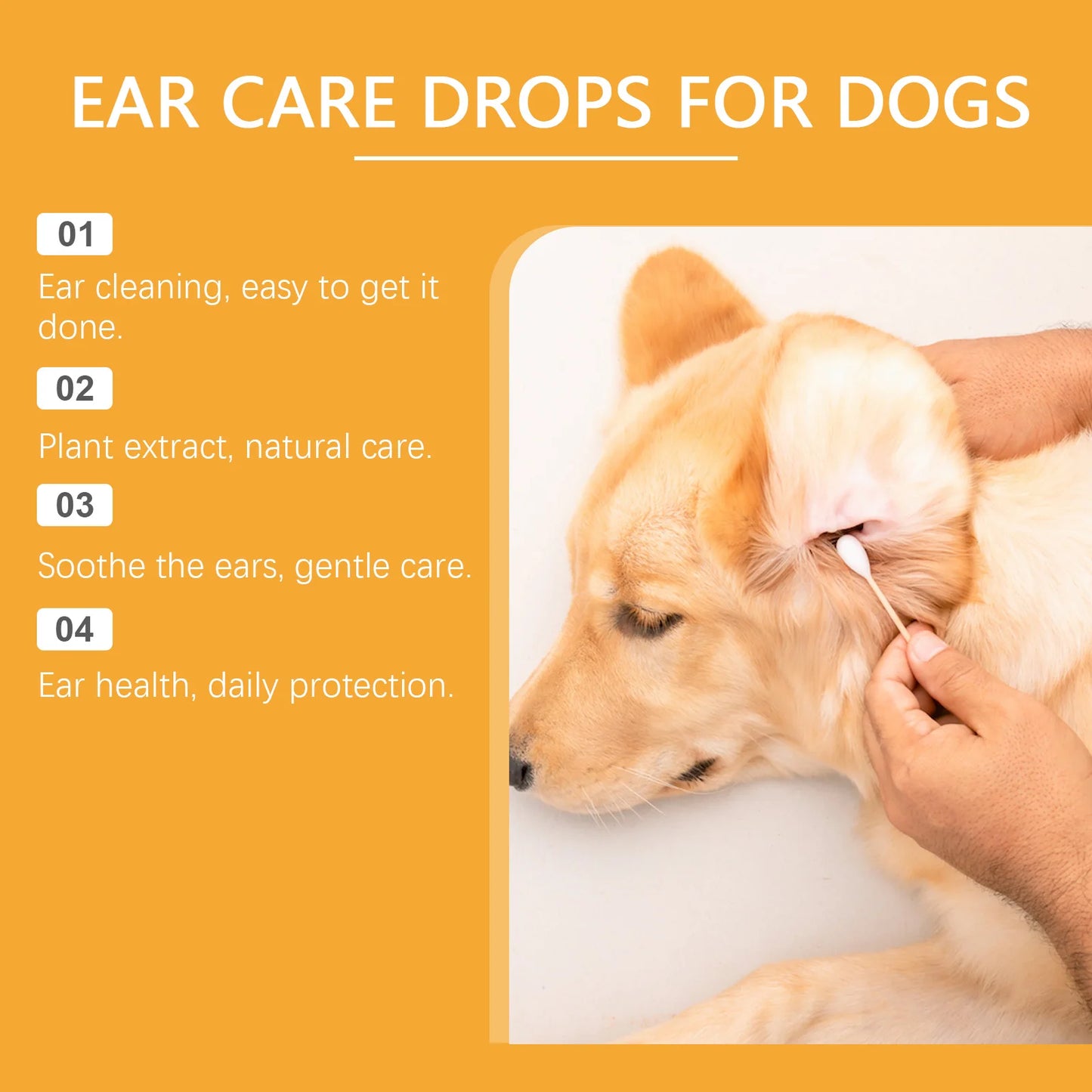 Pet Ear Cleaning Drops For Dogs And Cats Gentle Formula