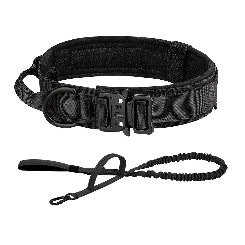 Dog Training Collar Tactical Leash Set With Adjustable Control Handle