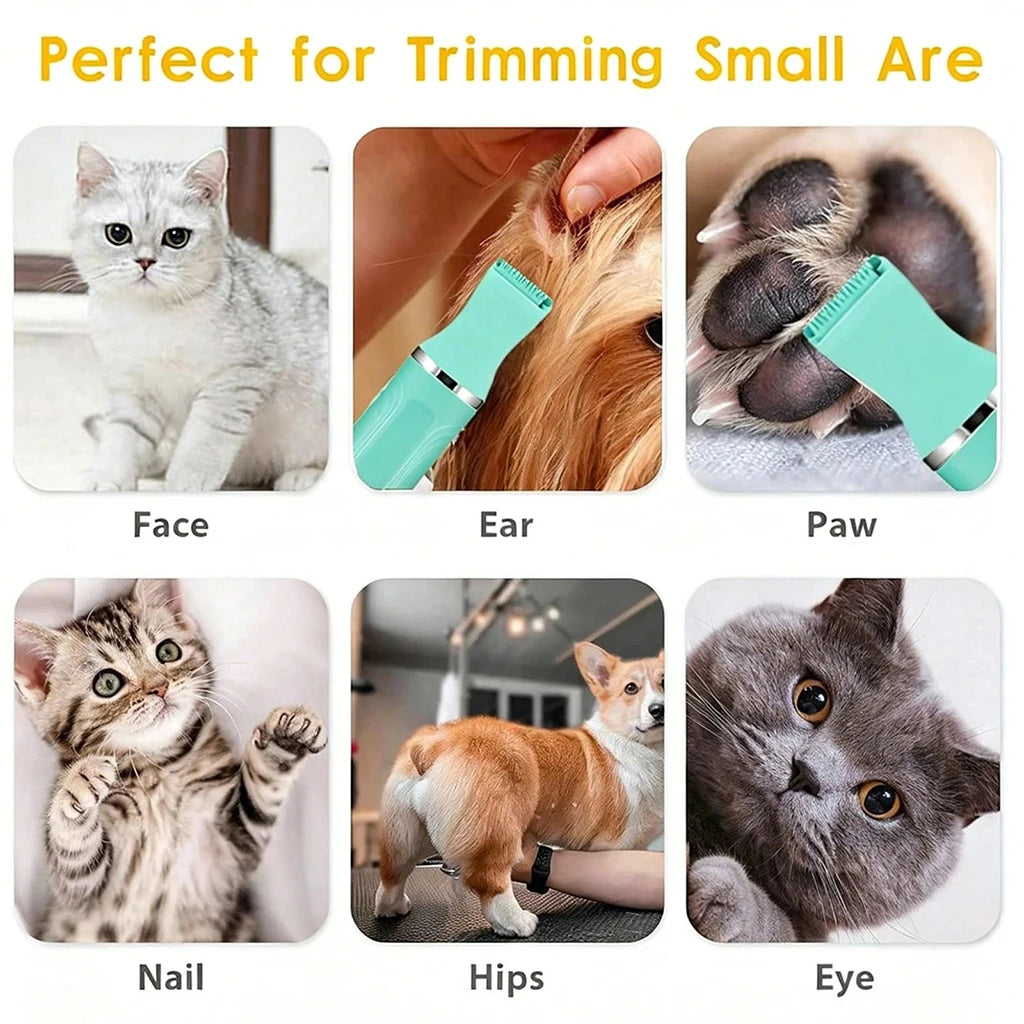 Shuyu 4-in-1 Pet Hair Clipper Cordless Rechargeable Grooming Kit