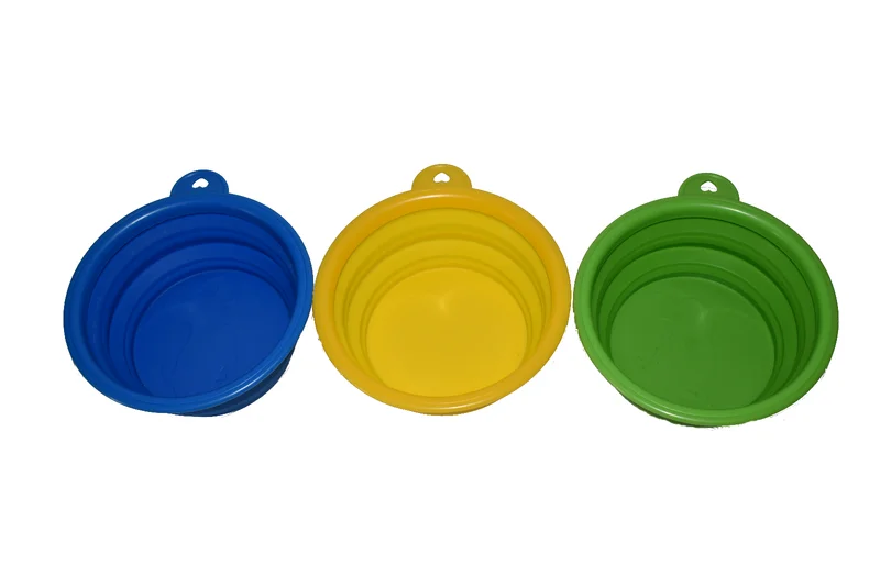 Collapsible Pet Travel Bowls Foldable BPA Free For Dogs Cats
