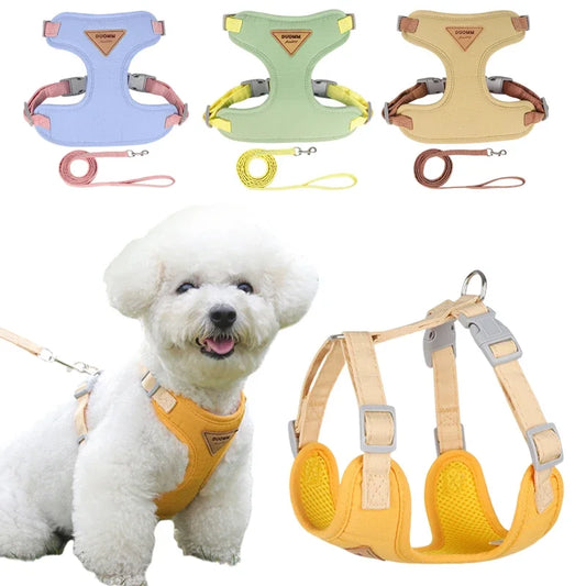 Puppy Harness And Leash Set For Small To Medium Pets