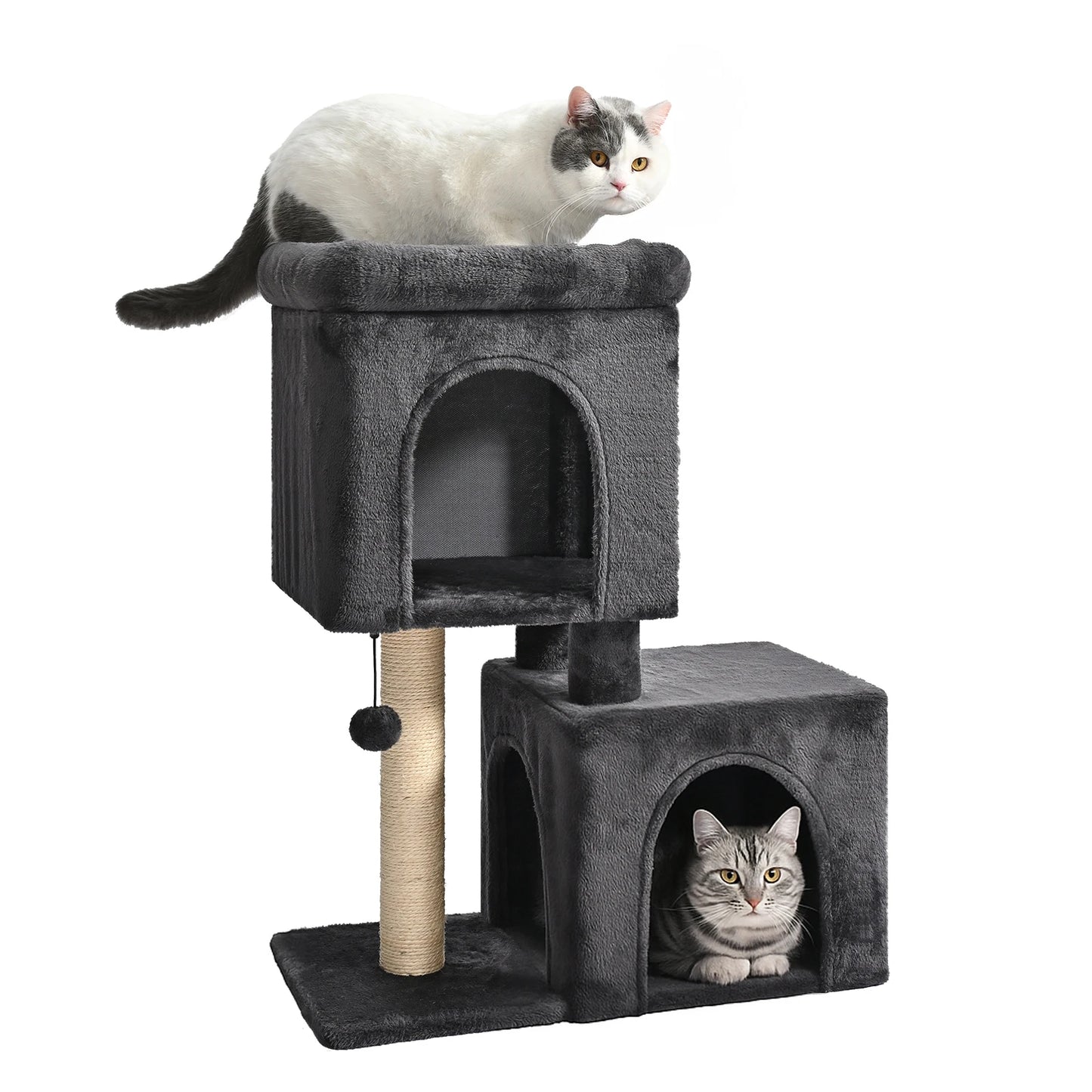 PAWZ Road Cat Tree With Condos And Sisal Scratching Post