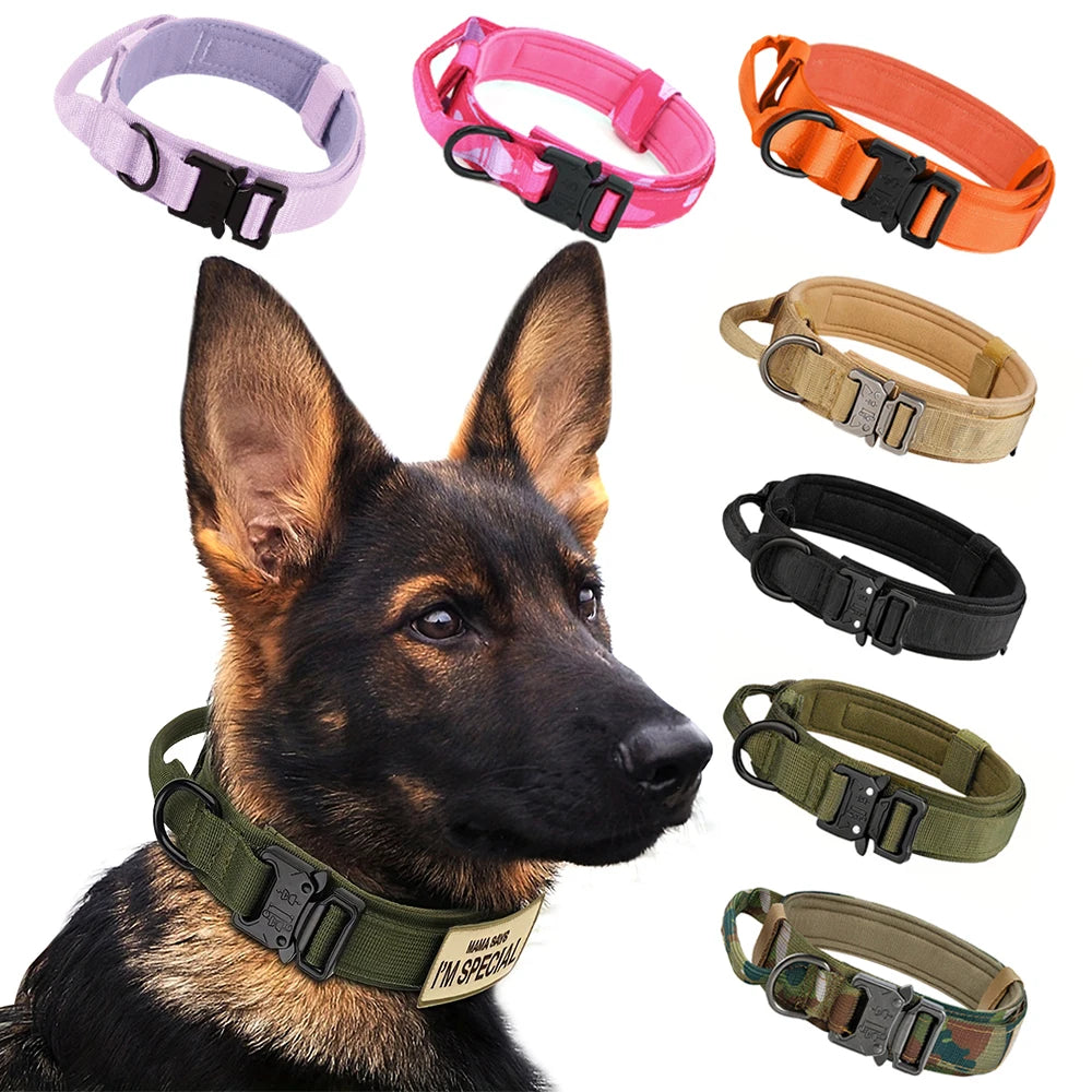 Dog Training Collar Tactical Leash Set With Adjustable Control Handle