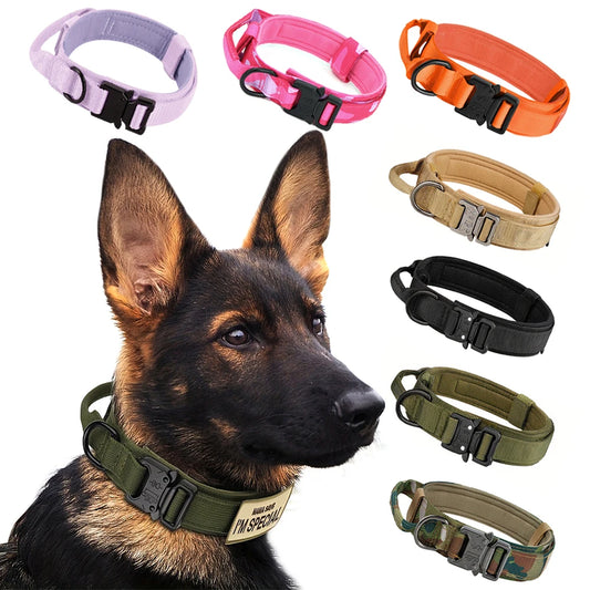 Dog Training Collar Tactical Leash Set With Adjustable Control Handle