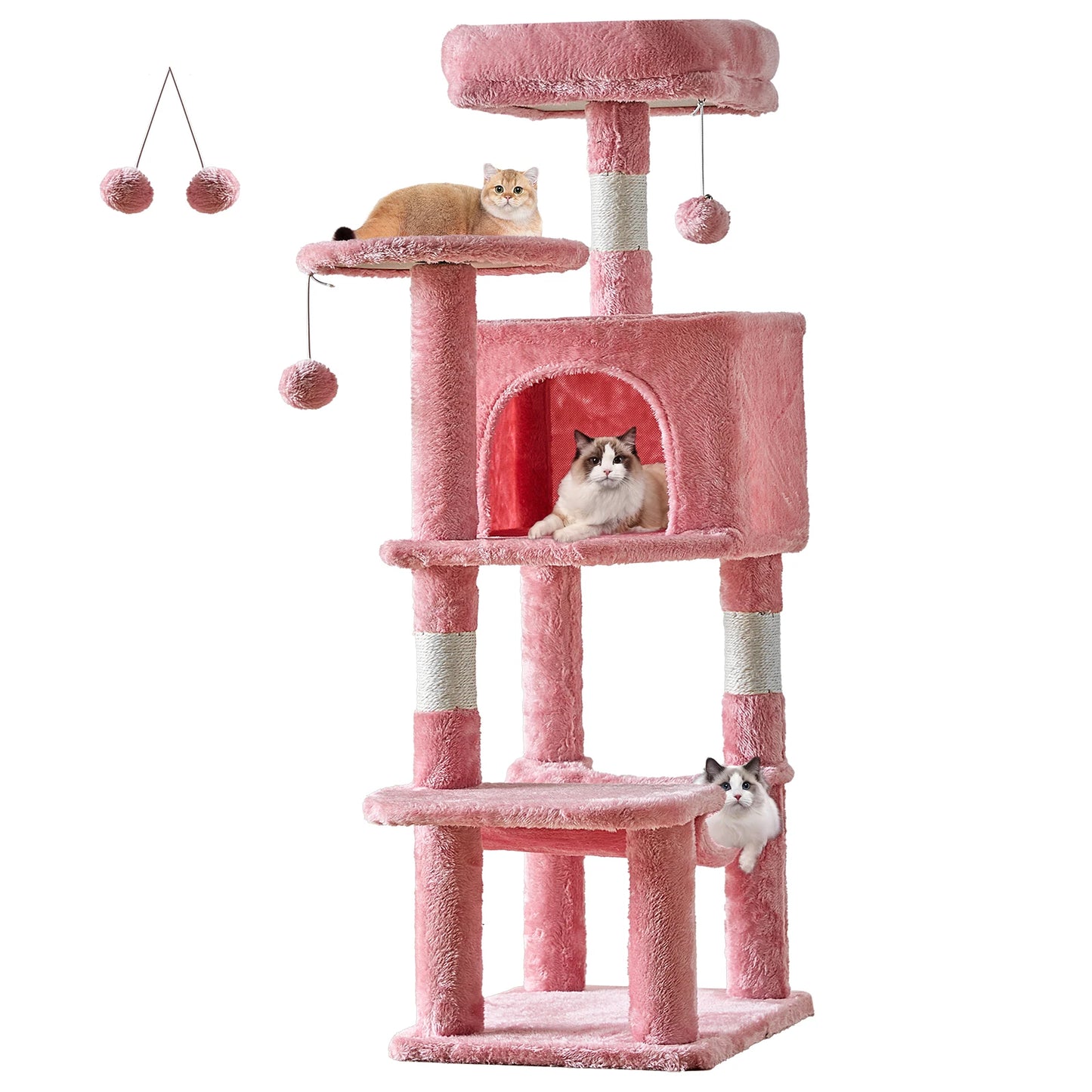 JHK Cat Tree Climbing Tower For Multi Cat Indoor Cats