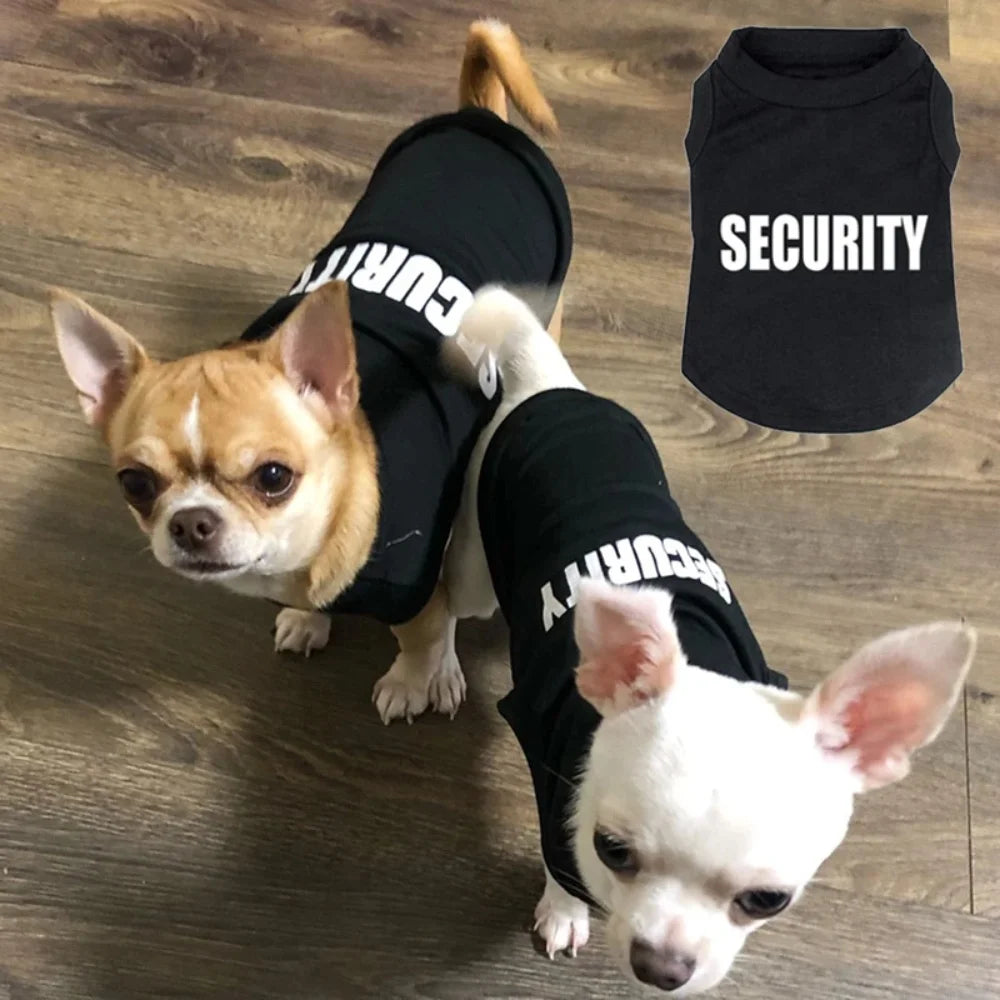 Dog Security Clothing Vest For Small Dogs Shirt Costume