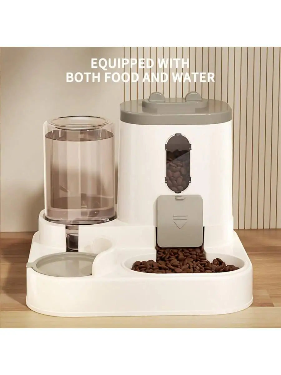 2in1 Automatic Cat Feeder And Water Dispenser Auto Portion