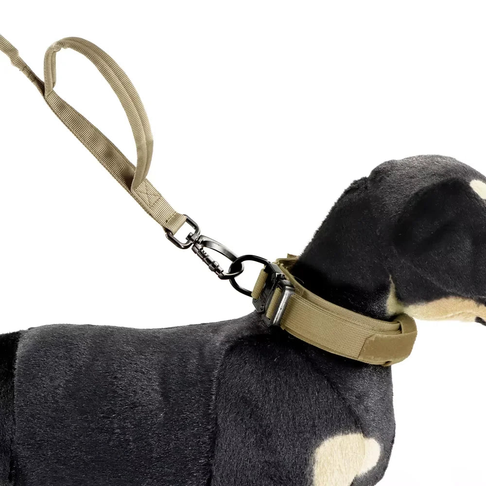 Military Tactical Dog Leash With Adjustable Rope And Dual Handles