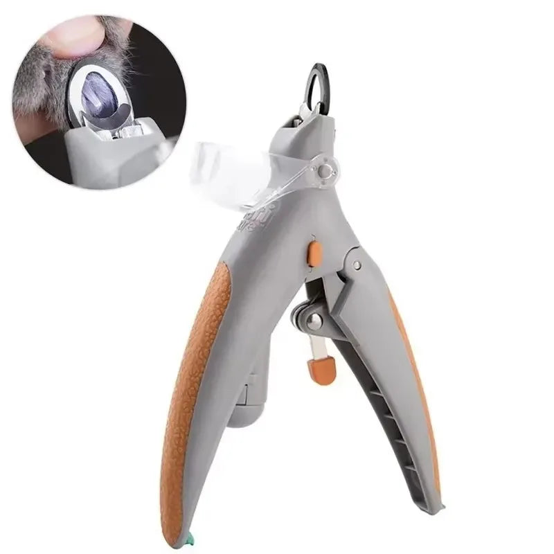 LED Light Pet Nail Clipper Amplification For Dogs Cats