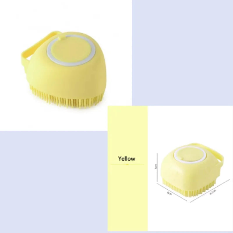 Pet Bath Massage Brush For Dogs And Cats Soft Silicone