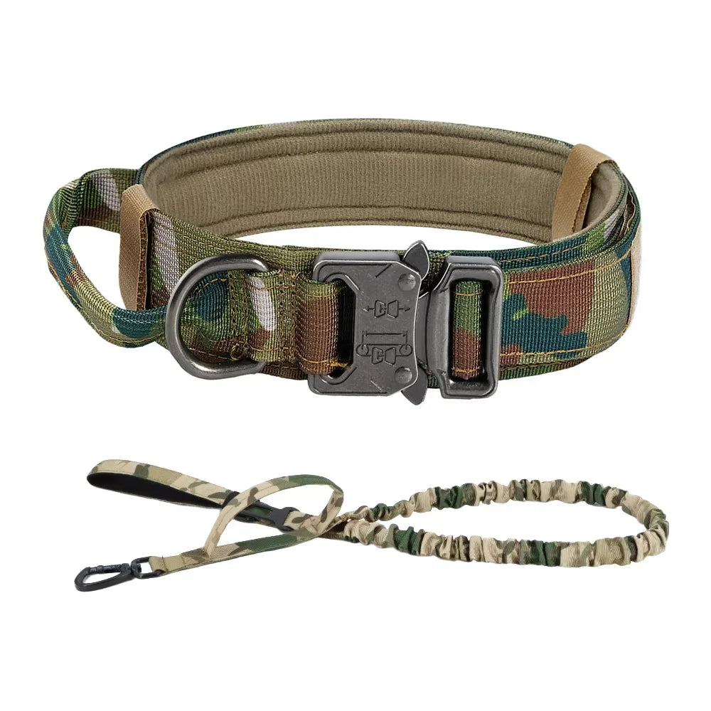 Dog Training Collar Tactical Leash Set With Adjustable Control Handle