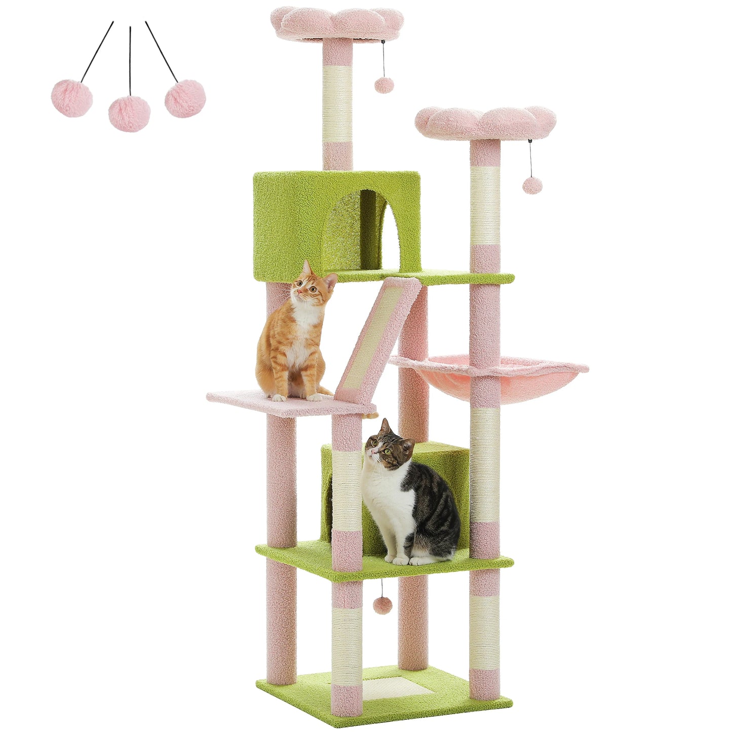 PAWZ Road Cat Tree Tower With Scratching Posts And Condo