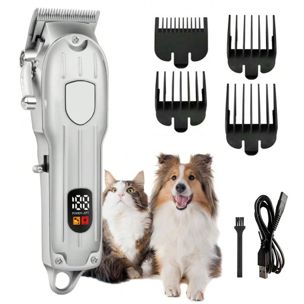 SHUYU USB Rechargeable Pet Hair Clipper With LCD Display