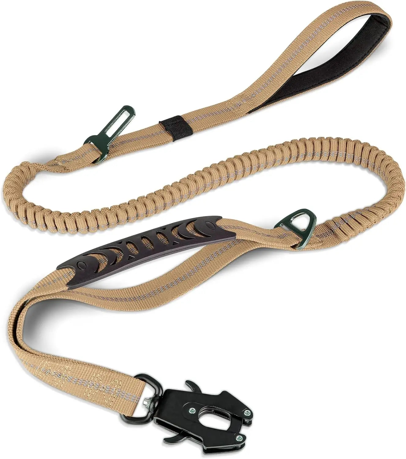 DCLOUD Reflective Dog Leash With Car Seatbelt For Large Dogs