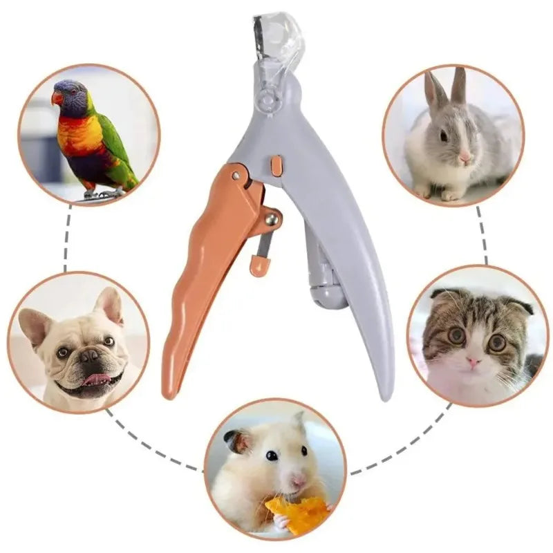 LED Light Pet Nail Clipper Amplification For Dogs Cats