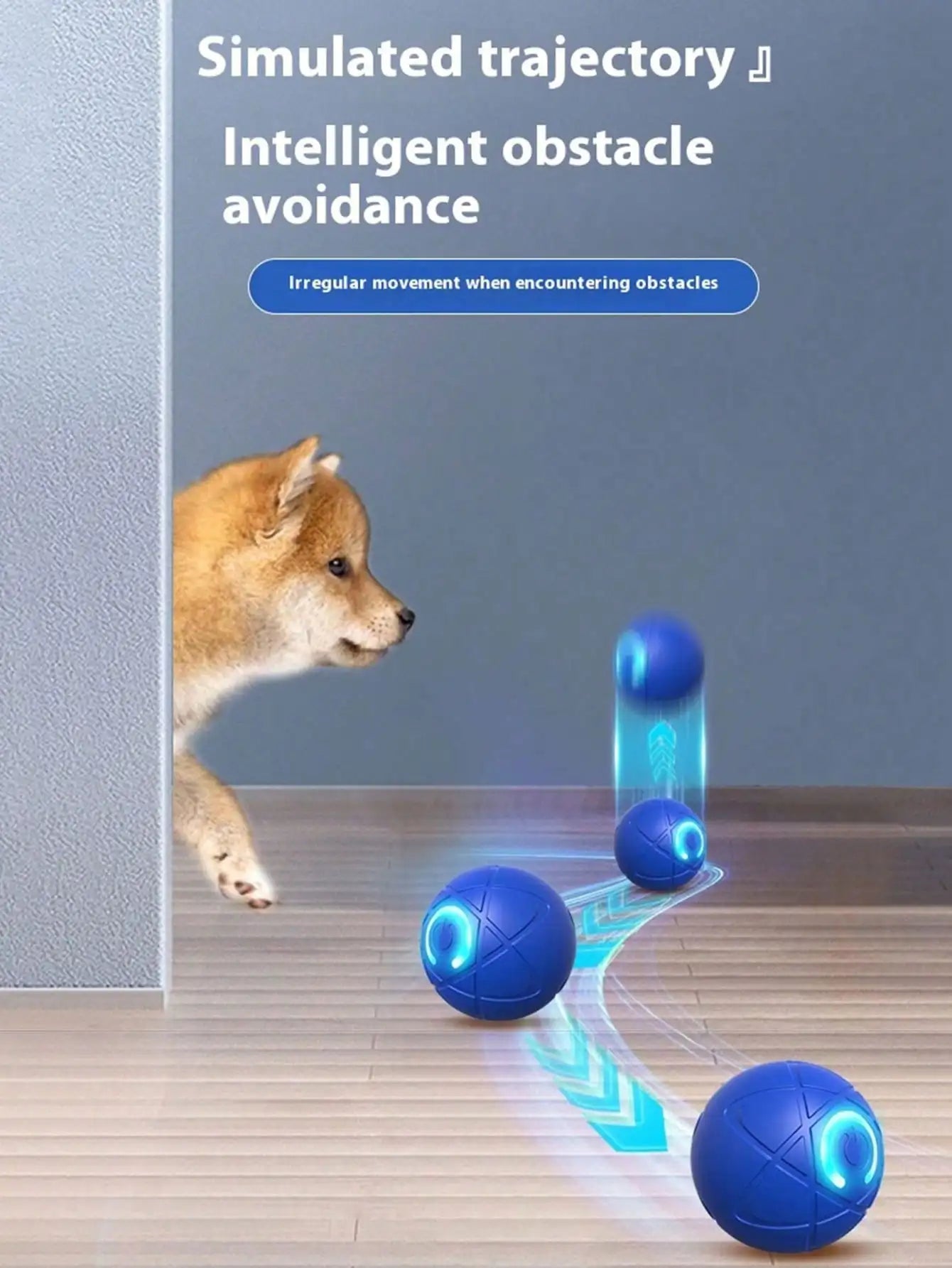 Interactive Dog Ball Toy For Small Medium Dogs USB Interface