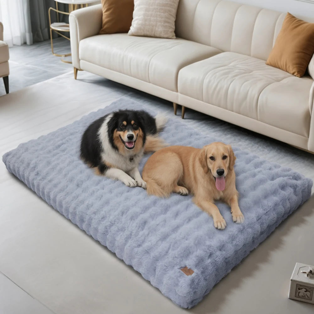 BORWART Ultra Plush Dog Bed For Large Dogs Washable Mat