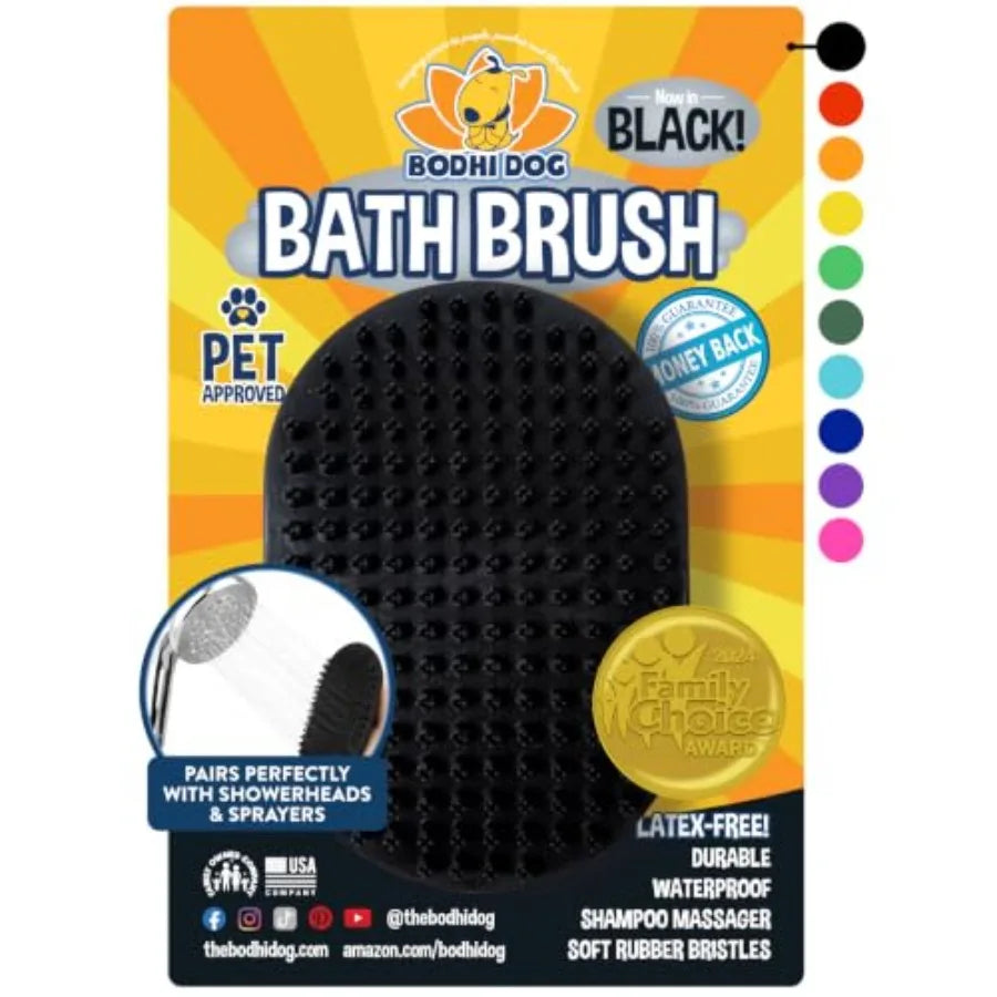Pet Grooming Shampoo Brush for Dogs and Cats Stainless Scrubber