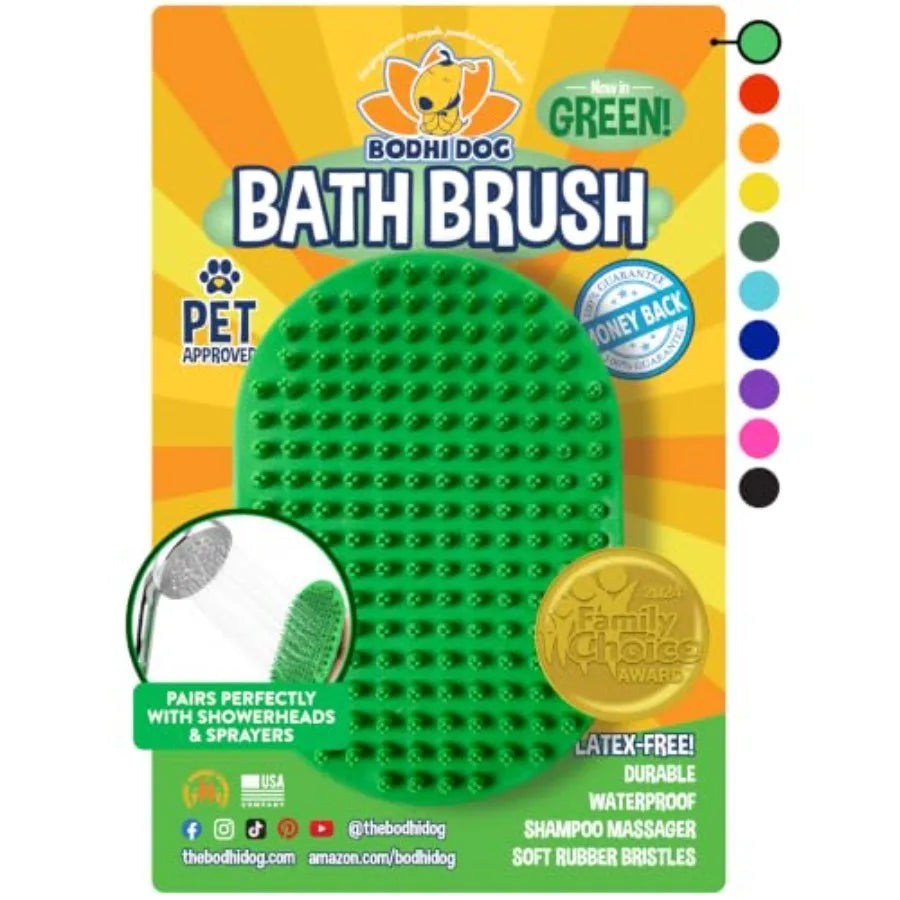 Pet Grooming Shampoo Brush for Dogs and Cats Stainless Scrubber