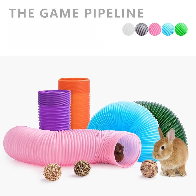 Telescopic Small Pet Tunnel Pipe For Hamster And Guinea Pig