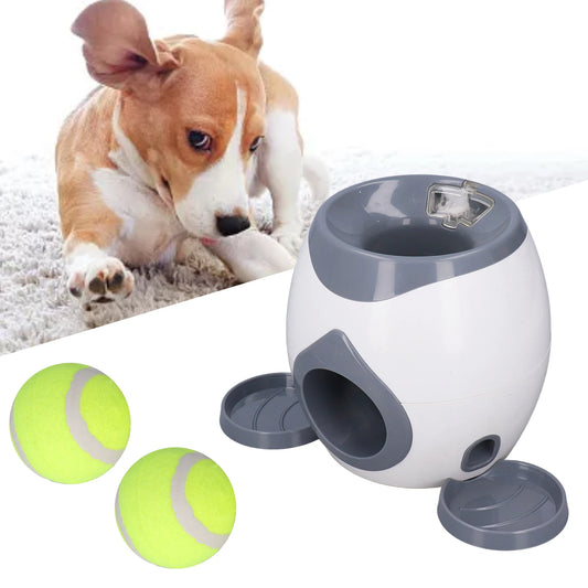Dog Tennis Ball Feeding Toy Machine With Two Tennis Balls