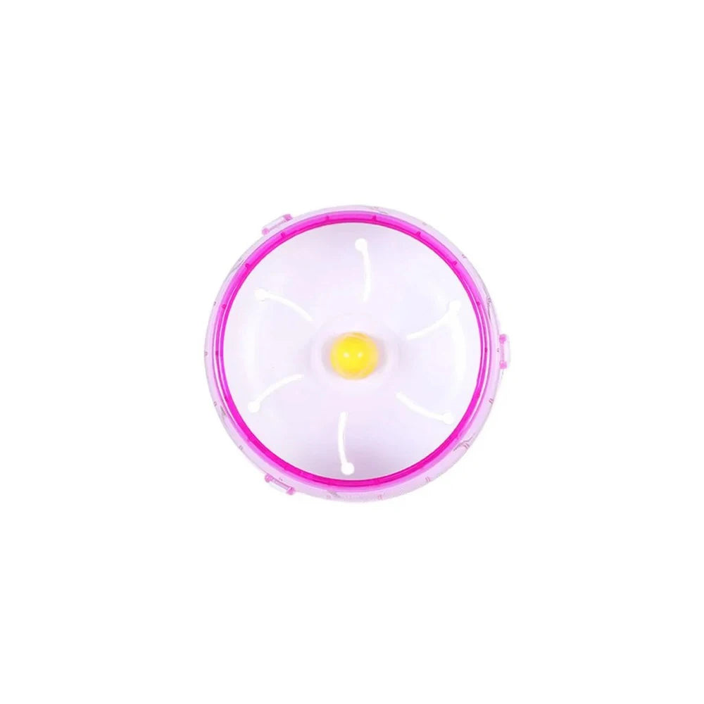 Hamster Running Disc Wheel Toy Silent Transparent Pet Cage Wheel