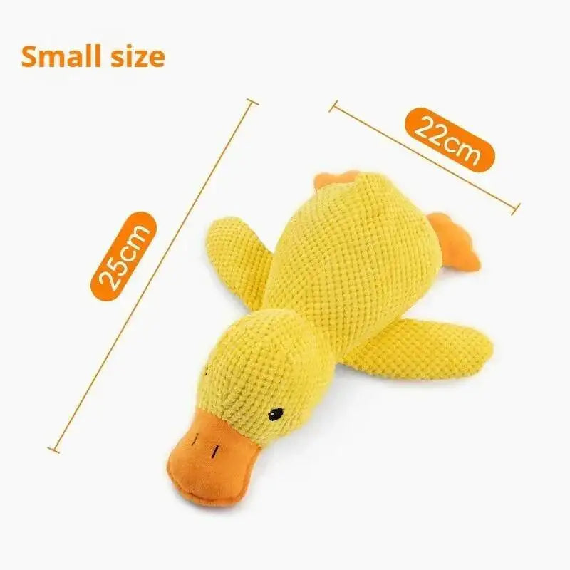 Squeaky Plush Duck Dog Toy For Puppies Chew Sleep Companion