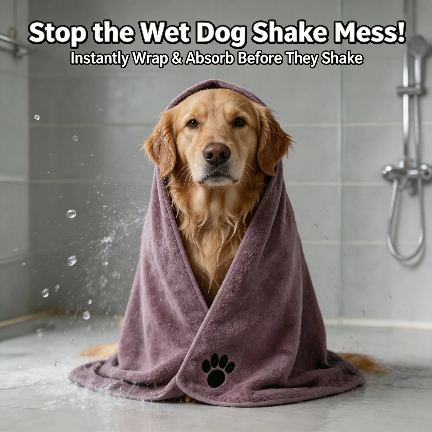 Ultra Absorbent Microfiber Pet Bath Towel For Dogs And Cats