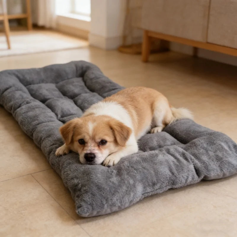 Booteely Plush Dog Bed Sofa Mat Thickened With Soft Fleece