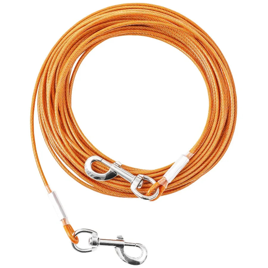 Extension Steel Wire Rope Dog Chain Anti Bite Outdoor Traction Rope